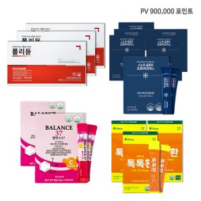 폴리뮨 3개 + 발란스 2개 + 톡톡환 3box *1set  + 스노우 유산균 3box *2set